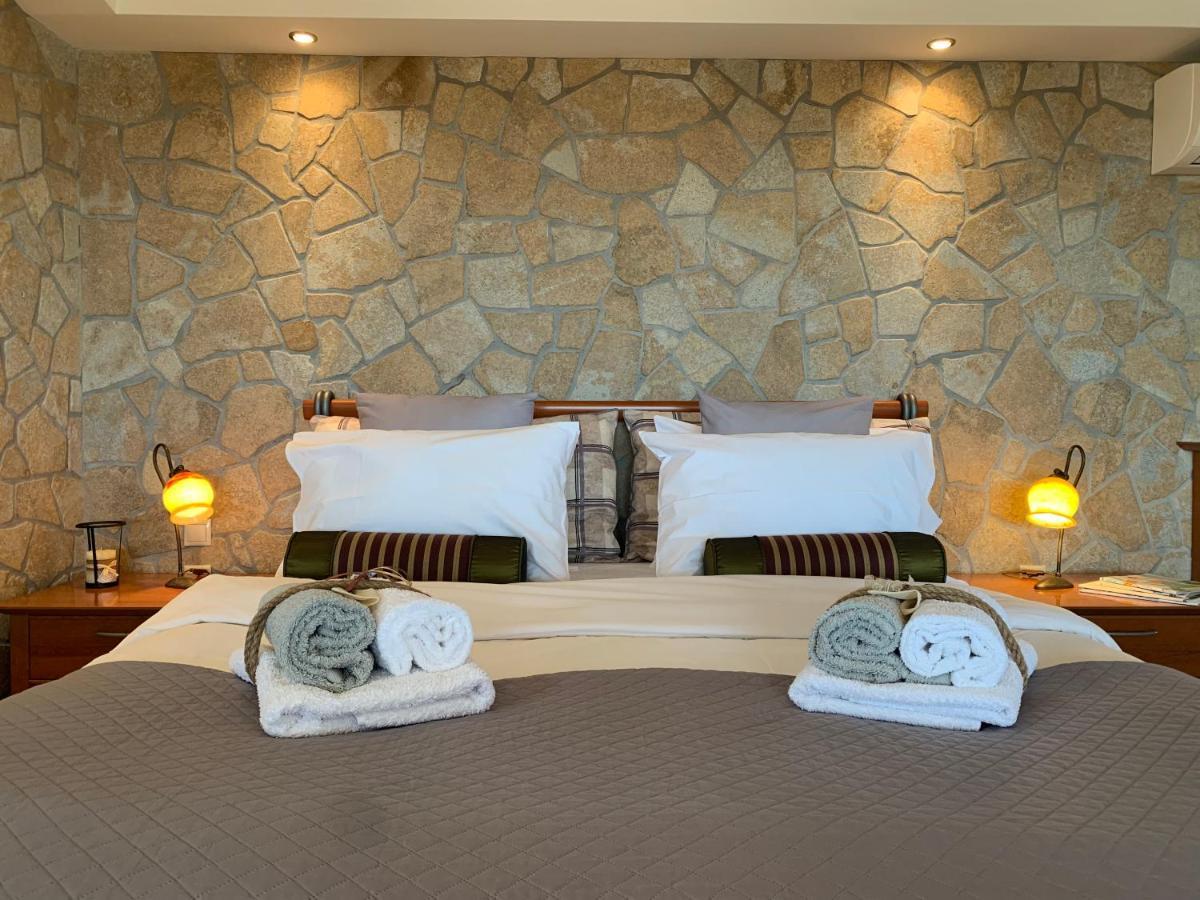 Ferienwohnung Doormat# Wait 'N Sea, Jacuzzi, Luxury Stone House Epanomi Exterior foto