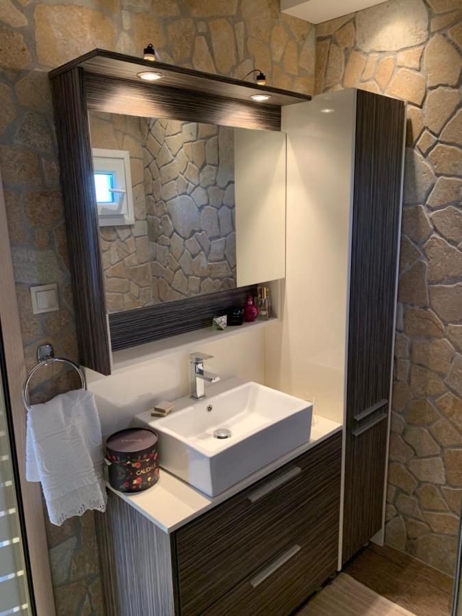 Ferienwohnung Doormat# Wait 'N Sea, Jacuzzi, Luxury Stone House Epanomi Exterior foto