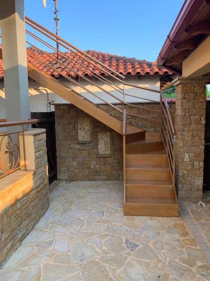 Ferienwohnung Doormat# Wait 'N Sea, Jacuzzi, Luxury Stone House Epanomi Exterior foto
