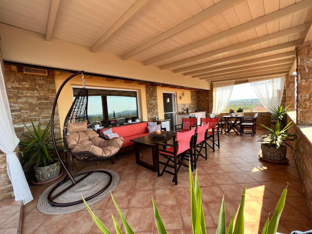 Ferienwohnung Doormat# Wait 'N Sea, Jacuzzi, Luxury Stone House Epanomi Exterior foto